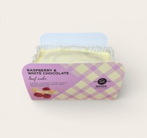 Raspberry & White Chocolate Iced Loaf Cake